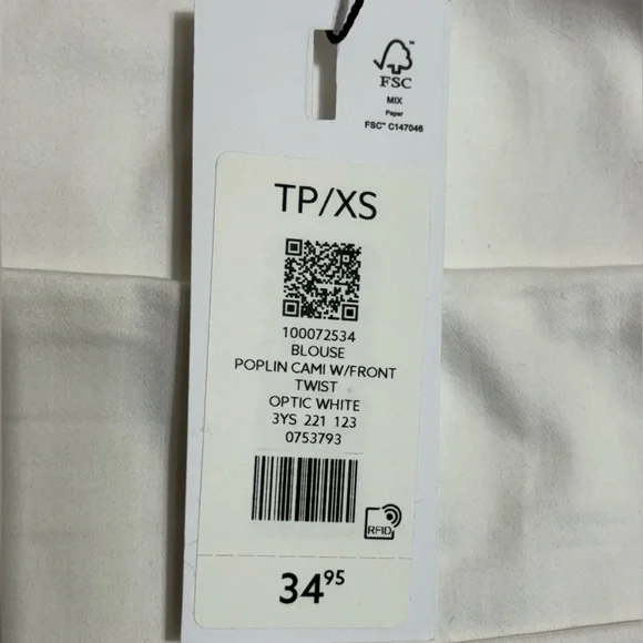 Dynamite White Ruched Top - Picture 5 of 7